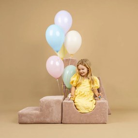 Kaki menčestrové penové ihrisko 250x45x30 cm Montessori – Meowbaby