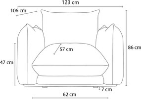 Béžové kreslo Ernest – Bobochic Paris
