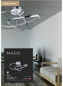 Dizajn krištáľ stropné svietidlo LUXERA 62426 MADD