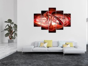 Obraz - červené tvary (150x105 cm)