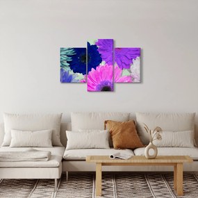 Obraz farebných kvetín (90x60 cm)