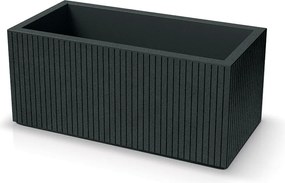 Plastový květináč COROS CASE 80 cm tmavě šedý