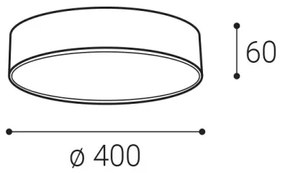LED2 - LED Stropné svietidlo MONO LED/30W/230V 3000K/4000K čierna