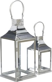 Set dvoch lampášov strieborný LUC313 (2 ks)