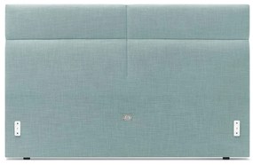 Tyrkysovomodrá dvojlôžková posteľ Bobochic Paris Elyna Light, 160 x 200 cm