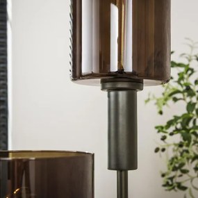 Stojaca lampa 84-35 Sepiora 3L Brown Glass  - Komfort-nábytok