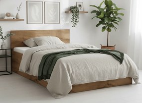 Posteľ SOFIA 180 x 200 cm, dub artisan Rošt: S lamelovým roštom, Matrac: Matrac COCO MAXI 20 cm