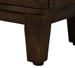 Hnedá vitrína z mangového dreva 180x87x35 cm Ravi – Ixia