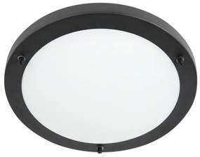 Inteligentné stropné svietidlo čierne 31 cm vrátane WiFi A60 IP44 - Yuma