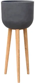 Refined Retro with feet Landon dark grey 40x97 cm