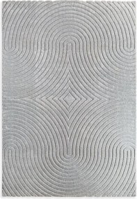 Dekorstudio Moderný koberec s geometrickým vzorom VENUS BOHO1 – oceľovosivý Rozmer koberca: 120x170cm