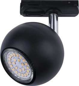 TK-LIGHTING Stropné bodové osvetlenie NAPOLEONE, 1xGU10, 40W, čierne, okrúhle