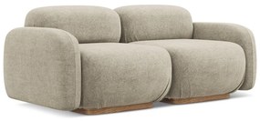 Béžová pohovka z textílie buklé 190 cm Ailani – Makamii