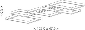 BRILAGI - LED Stropné svietidlo SHIFT LED/42W/230V 4000K 47,5x122 cm čierna