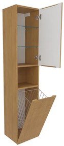 Kúpeľňová skrinka vysoká SAT Evolution 36x165x32 cm dub medový mat SATEVOV36DMK, 1 ks