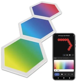 Rozš. sada 3x RGBIC stmievateľný LED panel 1,8W 230V Wi-Fi Tuya