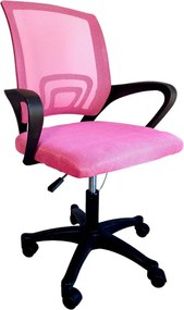 Ružová kancelárska stolička JETTA
