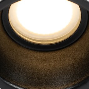 Inteligentné Zapustené Bodové Svetlo Čierne IP44 vrátane Wifi GU10 50mm - Dept