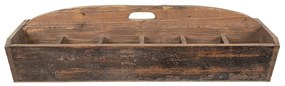Drevený antik dekoračný box s držadlom na prenášanie - 89*32*23 cm