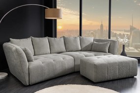 Pohovka ROYAL 295 cm XXL bouclé šedá