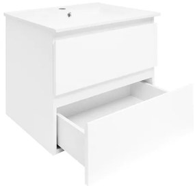 Kúpeľňová skrinka s umývadlom SAT B-Way 59x50x45 cm biela lesklá BWAY260WU4BI, 1 ks
