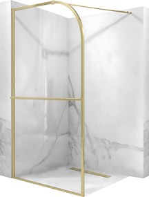 Rea Sky, Walk-in sprchová zástena 120x200 cm, zlatá matná, KPL-K4331