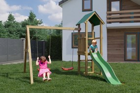 Marimex | Detské ihrisko Marimex Play Basic 008 + zelená šmykľavka | 11640470