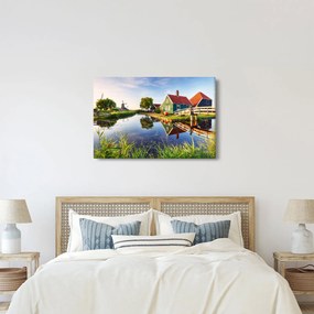Obraz holandských mlynov (90x60 cm)