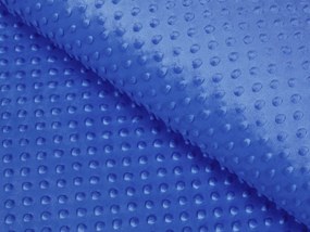 Biante Detská obliečka na vankúš Minky 3D bodky MKP-001 Modrá 35 x 45 cm