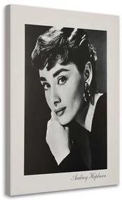 Gario Obraz na plátne Audrey Hepburn - sépiový portrét Rozmery: 40 x 60 cm