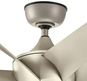 Kichler KLF-LEHR2-54-AS-Stropný ventilátor LEHR pr. 137 cm IP44+diaľkové ovládanie