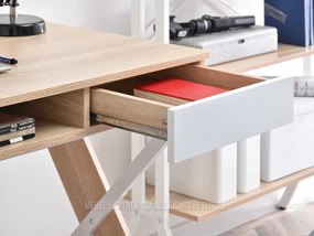 PC stolík Hilly (dub). Akcia -30%. Vlastná spoľahlivá doprava až k Vám domov. 1109763