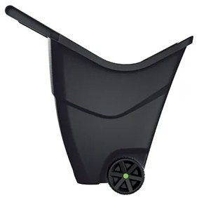 Plastový záhradný vozík IWO85C 85 l - čierna