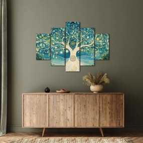 Obraz – Magický strom so špirálami (150x105 cm)