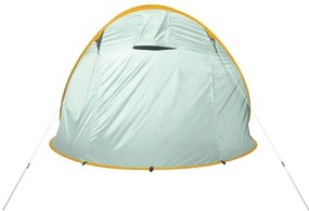 Samorozkladací kempingový stan pre 2 osoby (zelená/žltá)  (100389319)