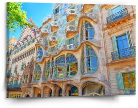 Sablio Obraz Barcelona Gaudi Casa Batllo 2 - 150x110 cm