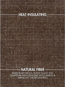 Hnedý ručne tkaný vlnený koberec 200x300 cm Greenwich – Ted Baker