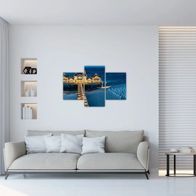 Obraz - hotel na pláži (90x60 cm)