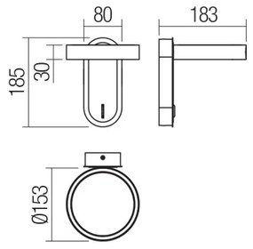 Redo 01-3763 - LED Nástenné svietidlo KEEN LED/6W/230V CRI 90 biela
