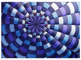 Sklenený obraz štruktúry lietajúceho balóna (70x50 cm)