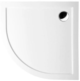Polysan, SERA sprchová vanička z liateho mramoru, štvrťkruh 80x80x4cm, R550, biela, 40511