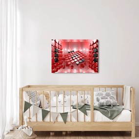 Obraz tlačidlové abstrakcie (70x50 cm)