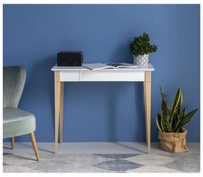 Biely pracovný stôl Ragaba Mimo, dĺžka 85 cm