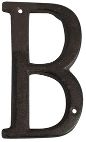 Nástenné kovové písmeno B - 13 cm