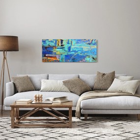 Obraz - Abstraktné olejomaľba (120x50 cm)
