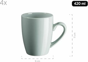 Mäser Jedálenská súprava riadu 16 ks PASTEL SELECTION – mentolová