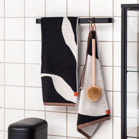 Čiernobiela osuška z Bio bavlny 70x133 cm Nova Arte – Mette Ditmer Denmark