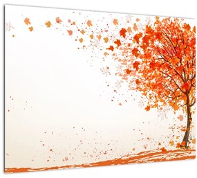 Sklenený obraz - Strom vo vetre (70x50 cm)