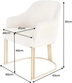 Stolička 46201 Art Living Látka Béžová  - Komfort-nábytok