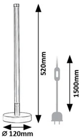 Rabalux 74165 - LED Stolná lampa NIVARO LED/8W/230V 3000K